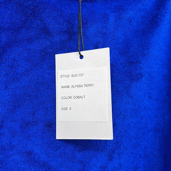 🆕Generation Love Alyssa Terry Sweatshirt Cobalt Blue - Picture 5 of 11